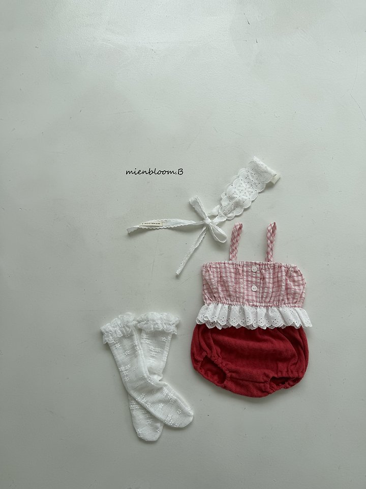 Mienbloom B - Korean Children Fashion - #kidzfashiontrend - Kids Check Bustier - 9