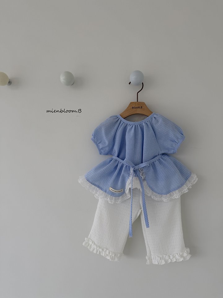Mienbloom B - Korean Children Fashion - #littlefashionista - Kids Pure Check Apron - 2