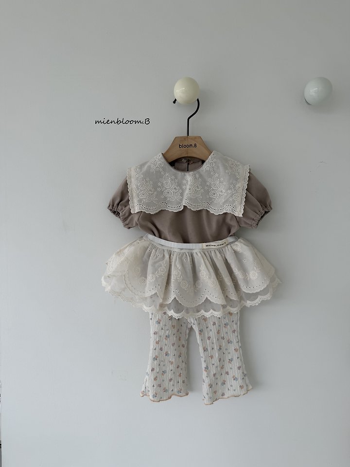 Mienbloom B - Korean Children Fashion - #littlefashionista - Kids Lace Sailor Tee - 7
