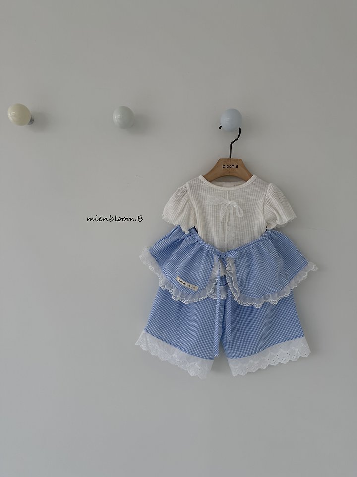 Mienbloom B - Korean Children Fashion - #magicofchildhood - Kids Pure Check Apron - 3