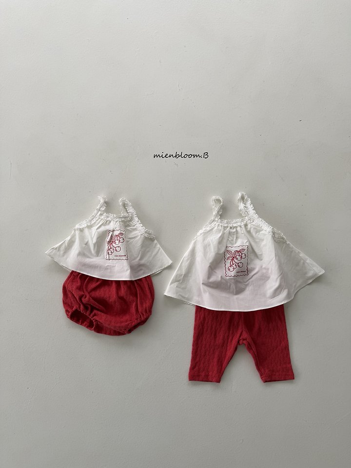 Mienbloom B - Korean Children Fashion - #minifashionista - Kids Cherry Lace Blouse - 10