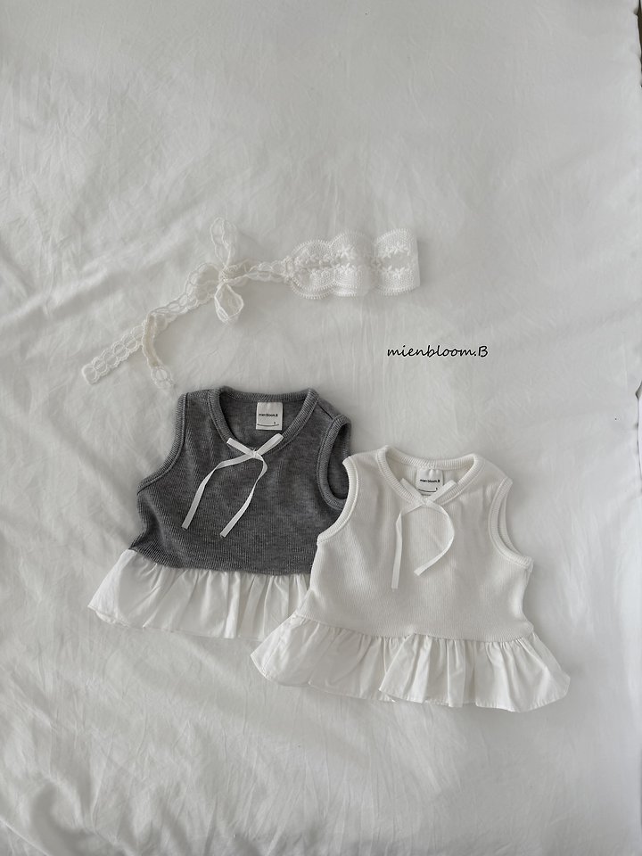 Mienbloom B - Korean Children Fashion - #minifashionista - Kids Lua Ribbon Tee