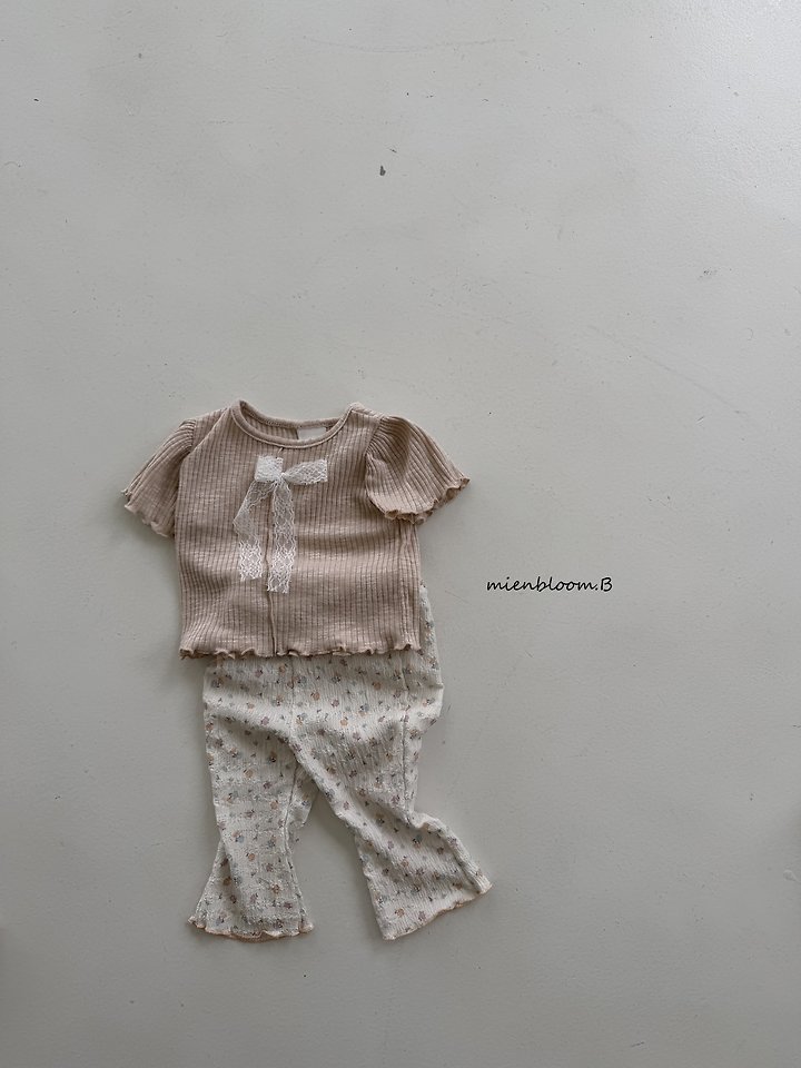 Mienbloom B - Korean Children Fashion - #stylishchildhood - Kids Flower Bootcut - 8