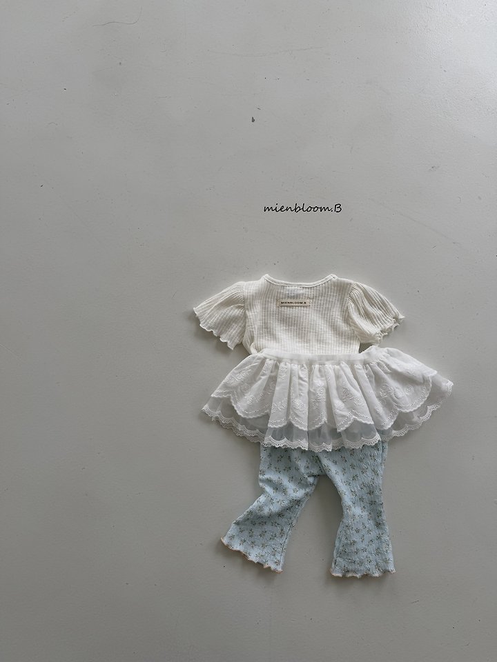 Mienbloom B - Korean Children Fashion - #todddlerfashion - Kids Flower Bootcut - 6