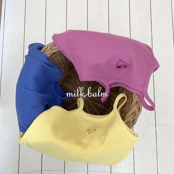 Milk Balm - Korean Baby Fashion - #babyboutique - Heart Ribbed Suit