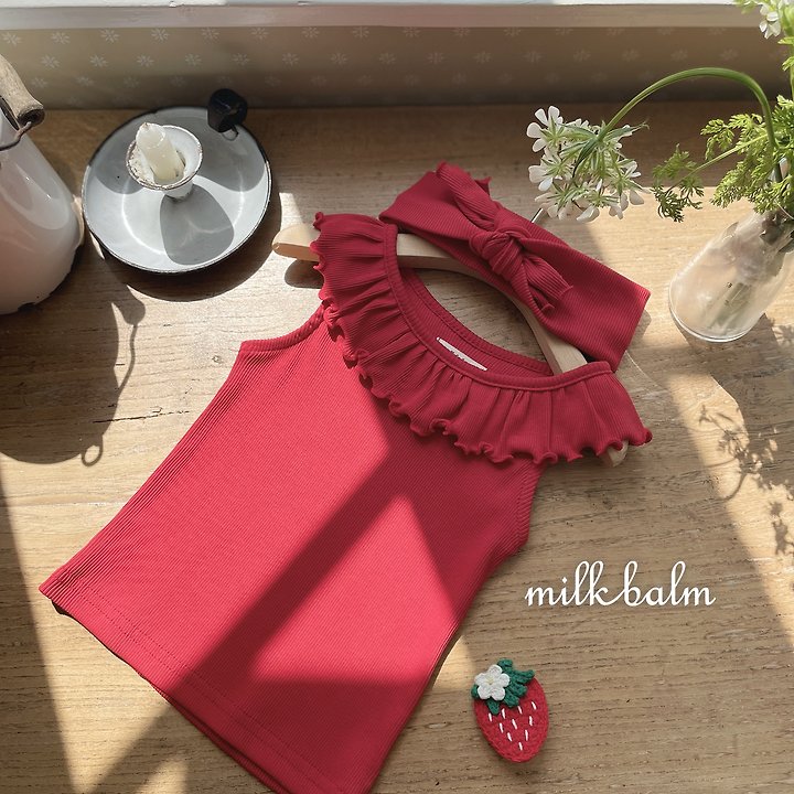Milk Balm - Korean Baby Fashion - #babyboutique - Jenny Frill Tee - 4