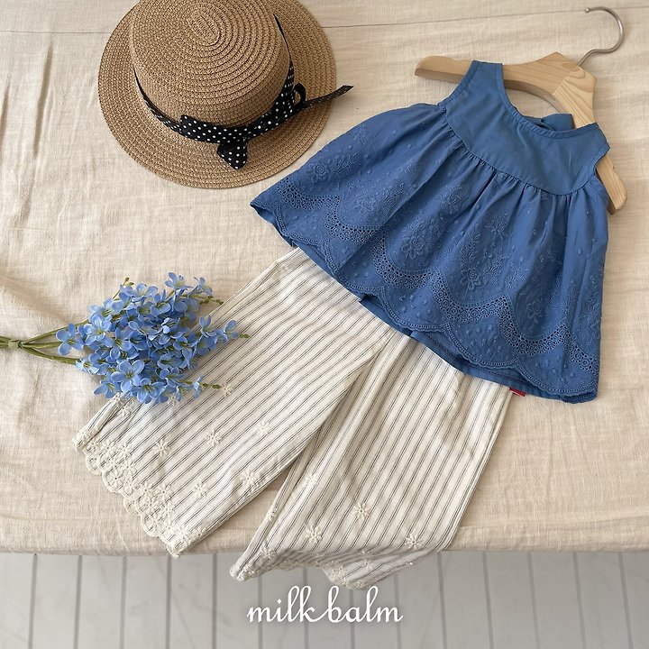 Milk Balm - Korean Baby Fashion - #babyboutiqueclothing - Jenny Scallop Pants - 12