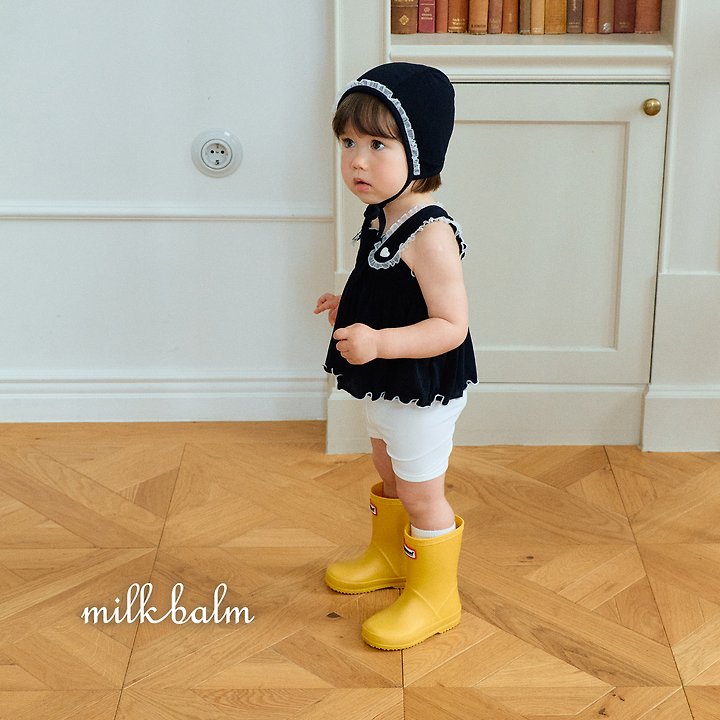 Milk Balm - Korean Baby Fashion - #babyboutiqueclothing - Bella Smocking Swimsuit Set (Top+Bottom) - 6