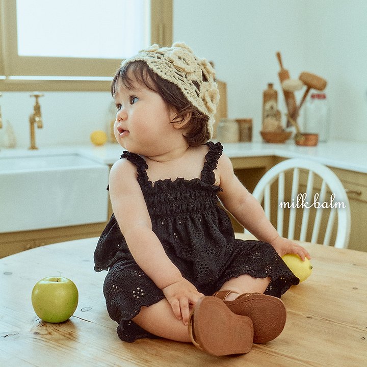 Milk Balm - Korean Baby Fashion - #babyboutiqueclothing - Punching Smocking Set-up - 12