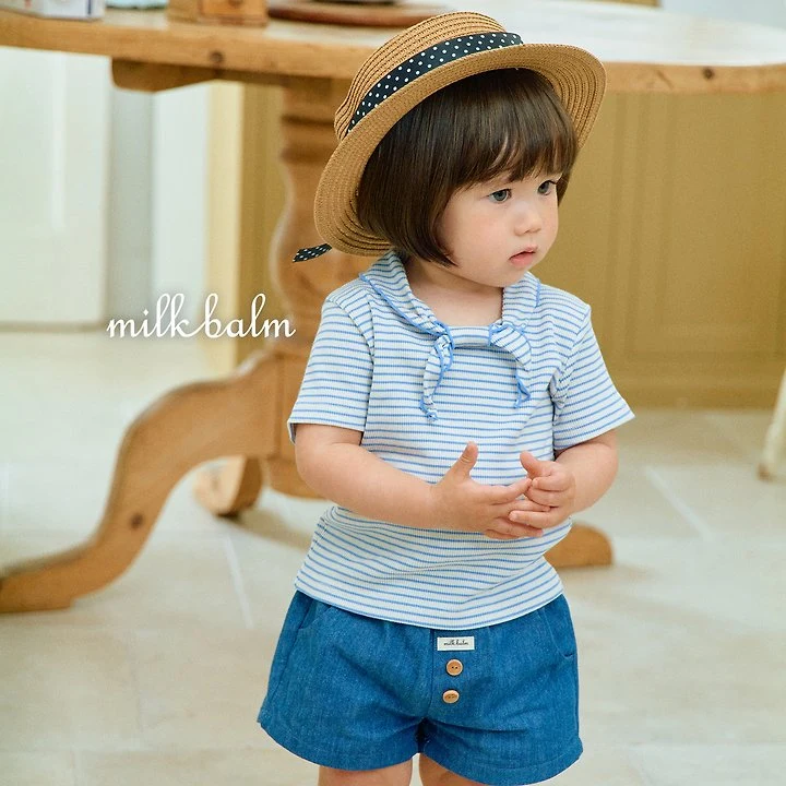 Milk Balm - Korean Baby Fashion - #babyclothing - Sailor Short Sleeve Tee - 6