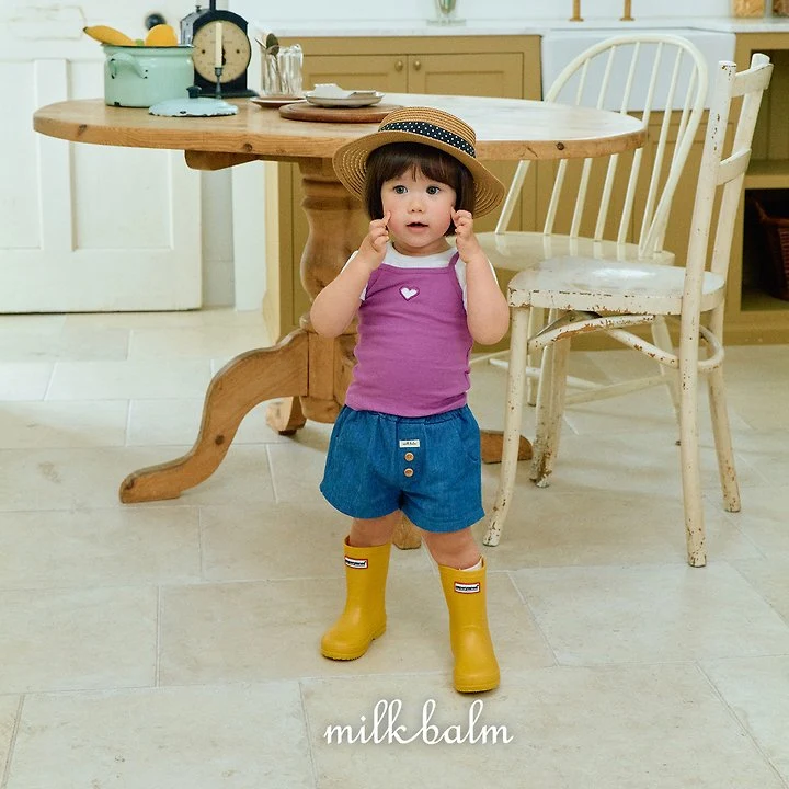 Milk Balm - Korean Baby Fashion - #babyboutiqueclothing - Heart Ribbed Sleeveless - 4