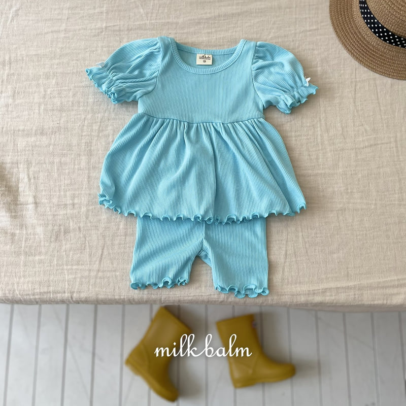 Milk Balm - Korean Baby Fashion - #babyclothing - Ribbon Ribbed Set-up - 11