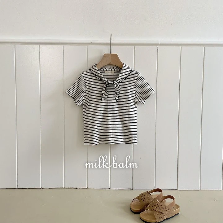 Milk Balm - Korean Baby Fashion - #babyfashion - Sailor Short Sleeve Tee - 7