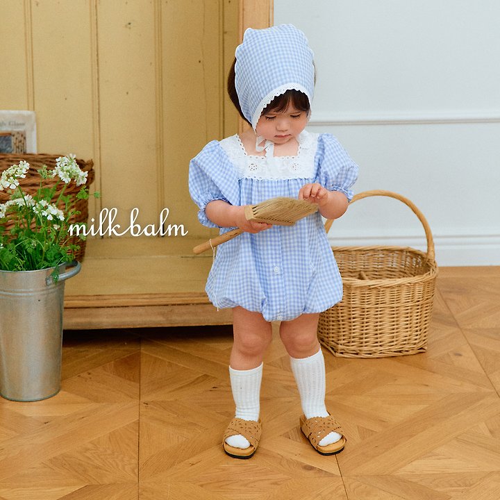 Milk Balm - Korean Baby Fashion - #babyclothing - Ivy Check Suit - 4