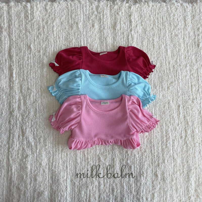 Milk Balm - Korean Baby Fashion - #babyfashion - Ribbon Ribbed Set-up - 12