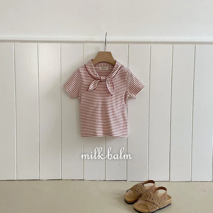 Milk Balm - Korean Baby Fashion - #babyfever - Sailor Short Sleeve Tee - 8