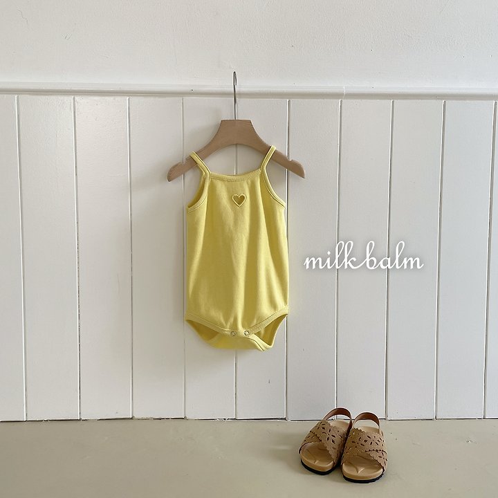 Milk Balm - Korean Baby Fashion - #babyfever - Heart Ribbed Suit - 5