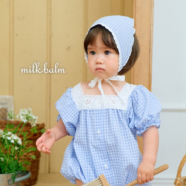 Milk Balm - Korean Baby Fashion - #babyfever - Ivy Check Suit - 5