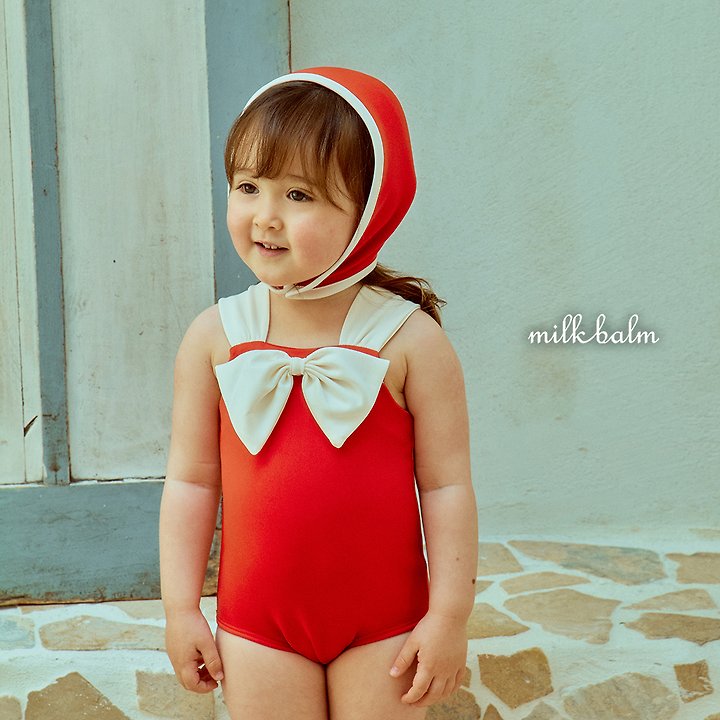 Milk Balm - Korean Baby Fashion - #babyfever - Ribbon Swimsuit - 11