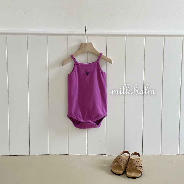 Milk Balm - Korean Baby Fashion - #babygirlfashion - Heart Ribbed Suit - 6