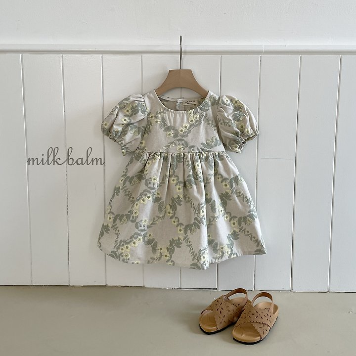 Milk Balm - Korean Baby Fashion - #babygirlfashion - Rosa Embroidered One-piece - 3
