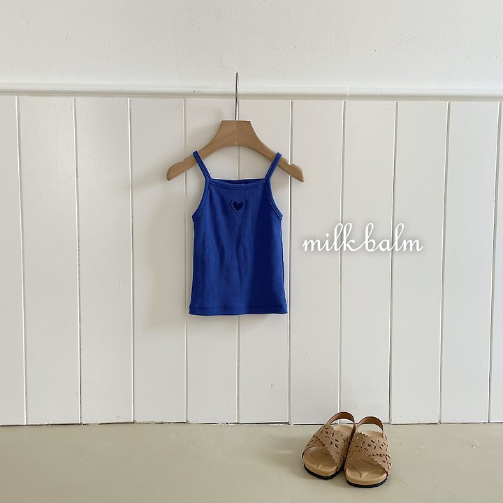 Milk Balm - Korean Baby Fashion - #babylifestyle - Heart Ribbed Sleeveless - 8