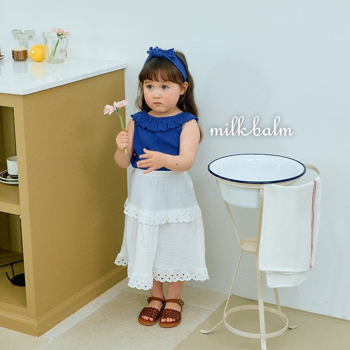 Milk Balm - Korean Baby Fashion - #babylifestyle - Pure Punching Skirt - 3