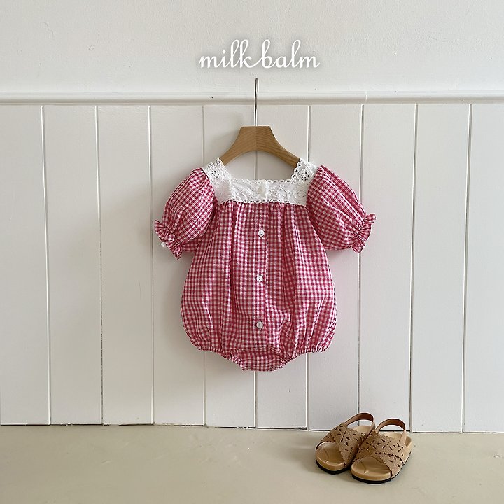 Milk Balm - Korean Baby Fashion - #babyoninstagram - Ivy Check Suit - 8