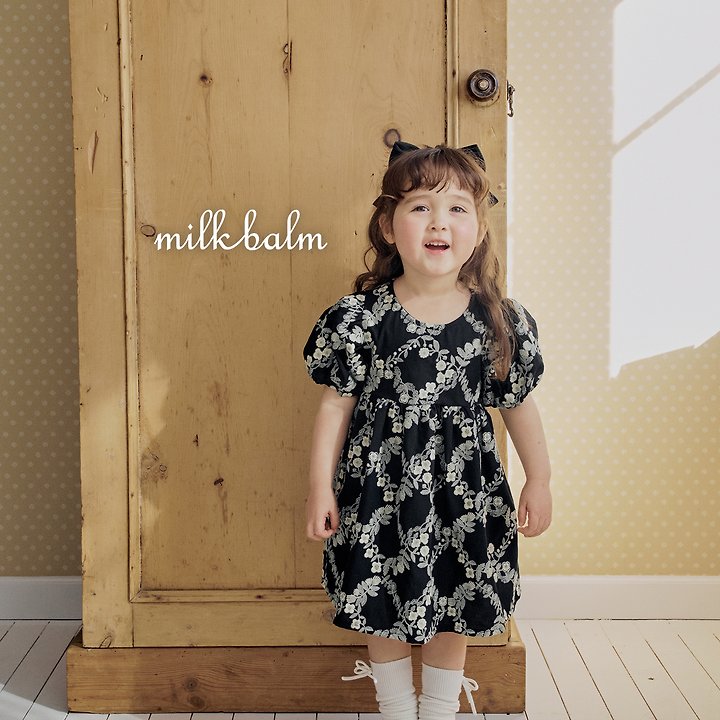 Milk Balm - Korean Baby Fashion - #babyoninstagram - Rosa Embroidered One-piece - 5