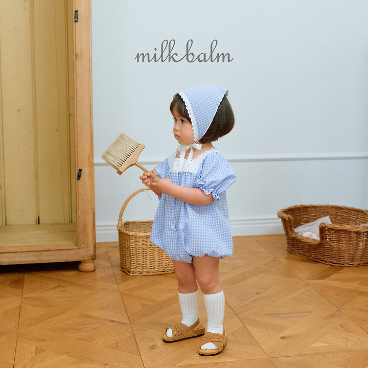 Milk Balm - Korean Baby Fashion - #babyootd - Ivy Check Suit - 9