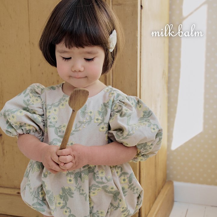 Milk Balm - Korean Baby Fashion - #babyootd - Rosa Embroidered Suit - 5