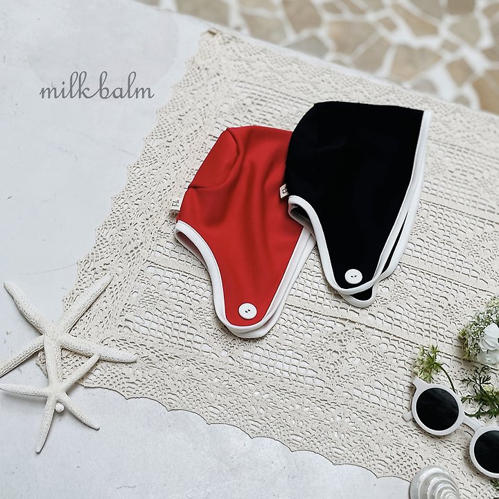 Milk Balm - Korean Baby Fashion - #babyootd - Ribbon Swim Cap