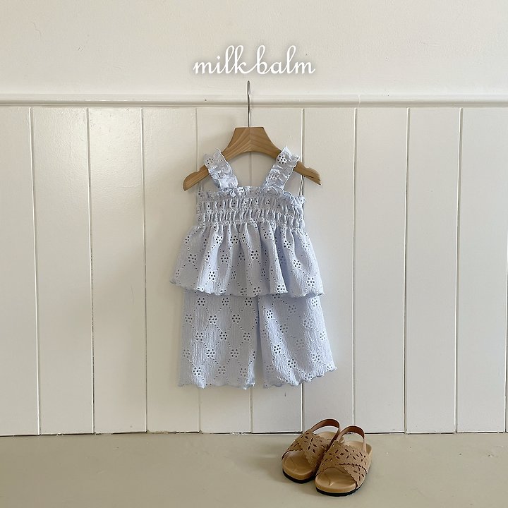 Milk Balm - Korean Baby Fashion - #babyoninstagram - Punching Smocking Set-up - 4
