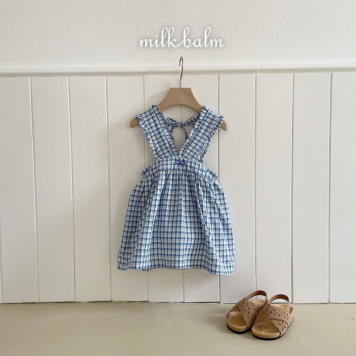 Milk Balm - Korean Baby Fashion - #babyoutfit - Ribbon Embroidered Suspender Skirt - 7