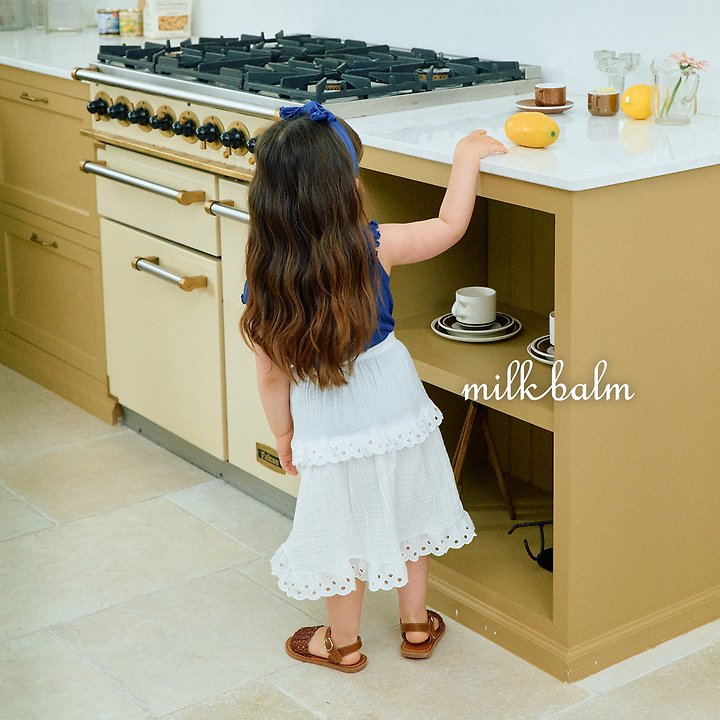 Milk Balm - Korean Baby Fashion - #babyoutfit - Pure Punching Skirt - 7
