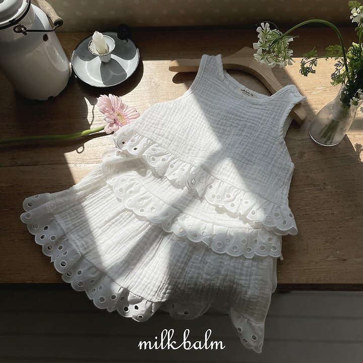 Milk Balm - Korean Baby Fashion - #babyoutfit - Pure Punching Blouse - 5