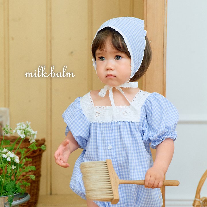 Milk Balm - Korean Baby Fashion - #babyoutfit - Ivy Check Suit - 10