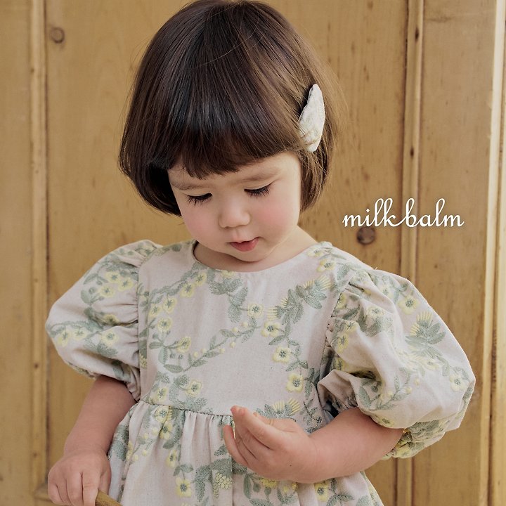 Milk Balm - Korean Baby Fashion - #babyoutfit - Rosa Embroidered Suit - 6