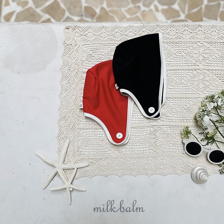Milk Balm - Korean Baby Fashion - #babyoutfit - Ribbon Swim Cap - 2