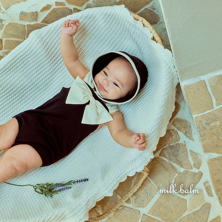 Milk Balm - Korean Baby Fashion - #babyoutfit - Ribbon Swim Cap - 3