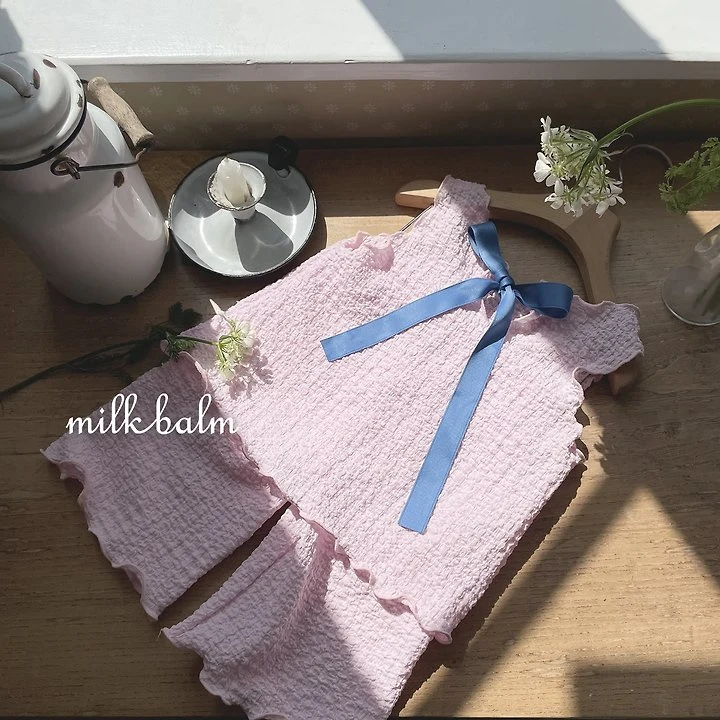 Milk Balm - Korean Baby Fashion - #babyoutfit - Bring Sleeveless Set-up - 7