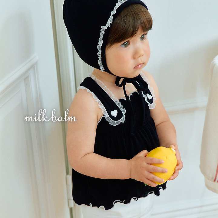 Milk Balm - Korean Baby Fashion - #babywear - Bella Smocking Swimsuit Set (Top+Bottom)