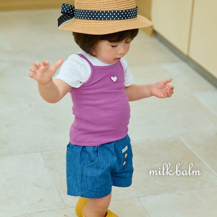 Milk Balm - Korean Baby Fashion - #onlinebabyboutique - Eloy Denim Shorts - 3