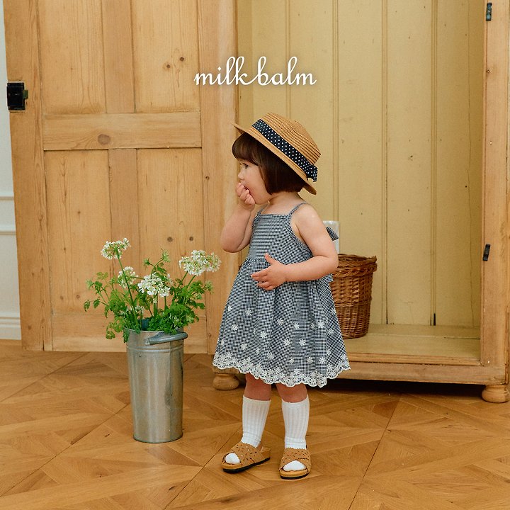 Milk Balm - Korean Baby Fashion - #onlinebabyboutique - Jenny Scallop One-piece - 6