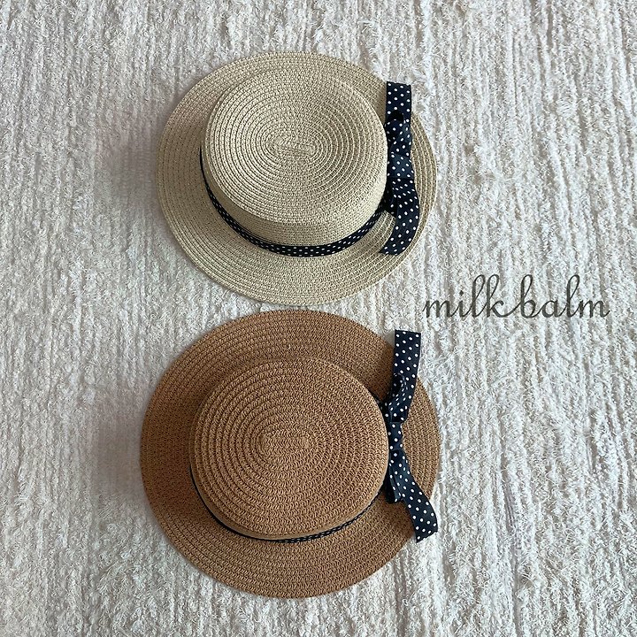 Milk Balm - Korean Baby Fashion - #onlinebabyboutique - Jenny Straw Hat - 3