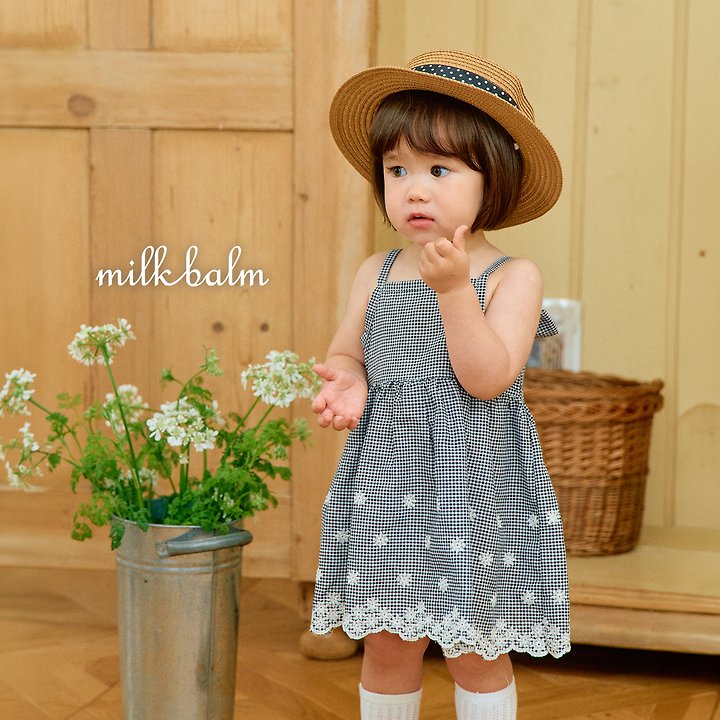 Milk Balm - Korean Baby Fashion - #onlinebabyshop - Jenny Scallop One-piece - 7