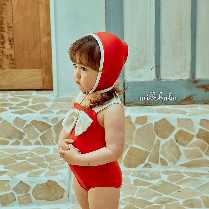 Milk Balm - Korean Baby Fashion - #onlinebabyshop - Ribbon Swim Cap - 6
