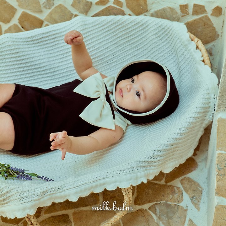 Milk Balm - Korean Baby Fashion - #onlinebabyshop - Ribbon Swimsuit - 5