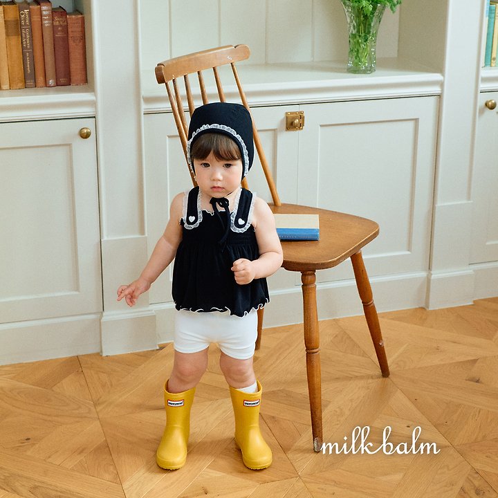 Milk Balm - Korean Baby Fashion - #onlinebabyshop - Bella Smocking Swimsuit Set (Top+Bottom) - 3