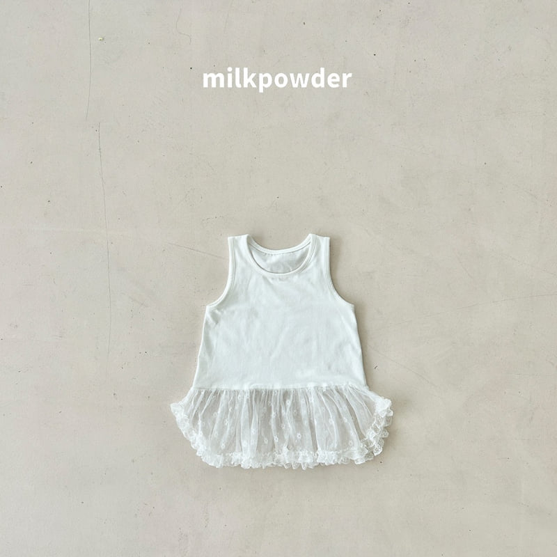 Milk Powder - Korean Children Fashion - #childrensboutique - Light Sleeveless Tee
